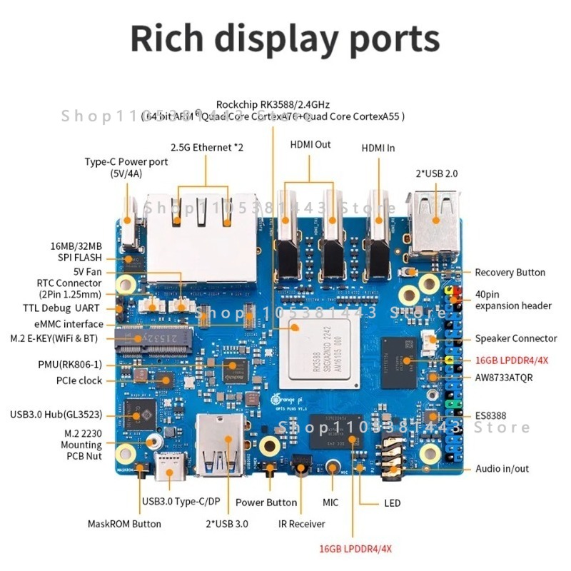 Orange Pi 5 Plus 32GB RAM Sing - Orange Pi 5 Plus 32Gb recensione e prezzo