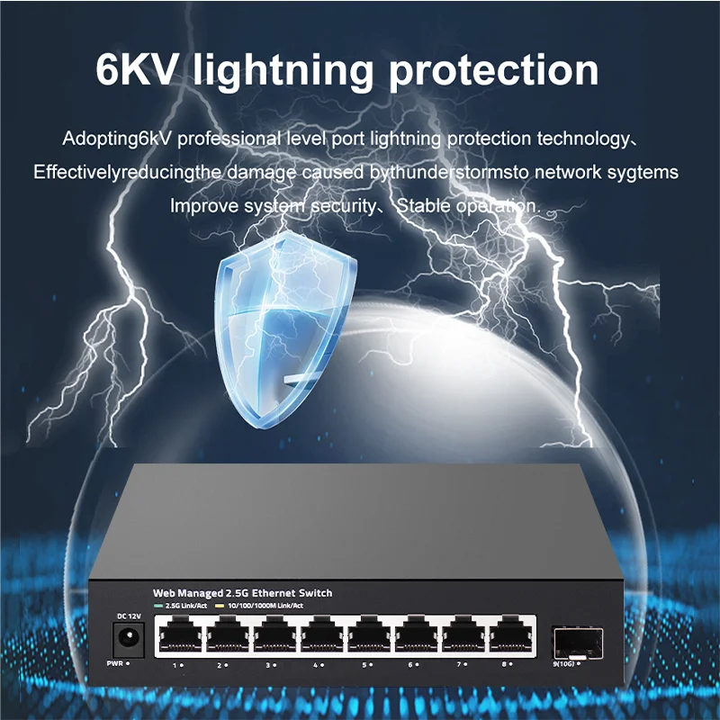 ONTi Switch gestito 2.5GbE 8 p - Sfp+ 10G Managed Switch 8 Port recensione e prezzo